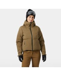 Helly Hansen - Nora Short Puffy Ski Jacket Brown - Lyst