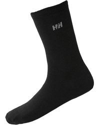 Helly Hansen Everyday Wool Sock 2pk Schwarz 36-38