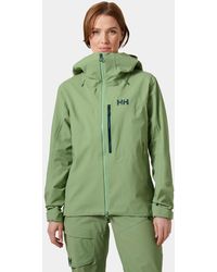 Helly Hansen - Verglas Backcountry Ski Shell Jacket Green - Lyst