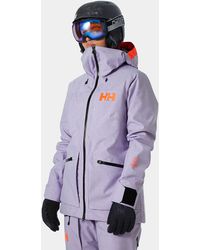 Helly Hansen - Veste de ski résistante powderqueen 3.0 violet - Lyst