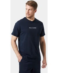 Helly Hansen - Core t-shirt bleu marine - Lyst