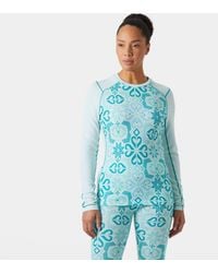 Helly Hansen - 'Lifa Merino Midweight Graphic Crew Base Layer - Lyst