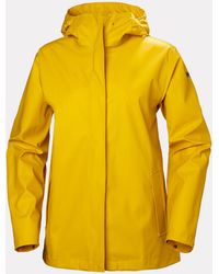 Helly Hansen - Veste Imperméable Femme Moss Iconic Jaune - Lyst