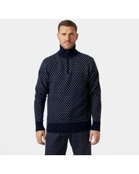 Helly Hansen - Men's Arctic Ocean Icelander Wool Knit Half-zip Sweater Mens - Lyst