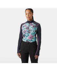 Helly Hansen - Lifa Merino Midweight Graphic 1/2 Zip Base Layer - Lyst