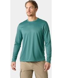 Helly Hansen - Hh Tech Crew Long Sleeve 2.0 Verde - Lyst