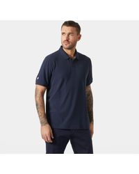 Helly Hansen - Polo in tactel® asciugatura rapida riftline blu navy - Lyst