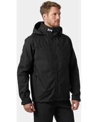 Helly Hansen - Crew hooded midlayer sailing jacket 2.0 noir - Lyst