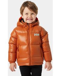 Helly Hansen - Kids' Isfjord Down Winter Jacket Orange - Lyst