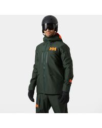 Helly Hansen - Giacca Da Sci Impermeabile Garibaldi 2.0 Uomo Verde - Lyst