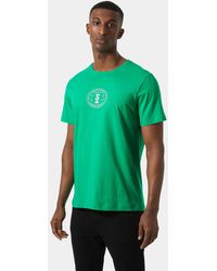 Helly Hansen - Core Graphic T-shirt Green - Lyst