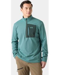 Helly Hansen - Versalite Half Zip Pile Verde - Lyst