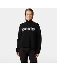 Helly Hansen - Bliss Ski Knit Felpa Nero - Lyst