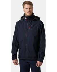 Helly Hansen - Crew hooded sailing jacket 2.0 bleu marine - Lyst