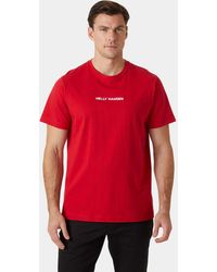 Helly Hansen - Core t-shirt rouge - Lyst