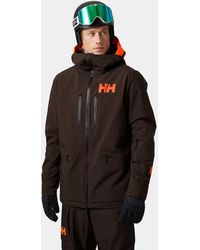 Helly Hansen - Garibaldi Infinity Ski Jacket Brown - Lyst