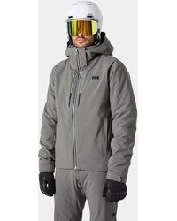 Helly Hansen - Alpha Lifaloft Lightweight Ski Jacket Grey - Lyst