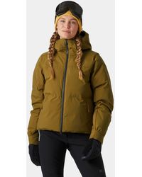Helly Hansen - Nora Short Puffy Ski Jacket Brown - Lyst