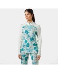 Helly Hansen - Lifa® Merino Midweight 2-in-1 Graphic Half-zip Base Layer Baselayer - Lyst