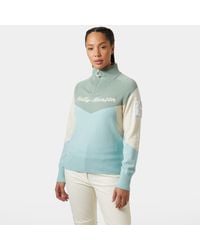 Helly Hansen - Pull En Maille Femme Après Ski Bleu - Lyst