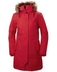 Helly Hansen Aspire Warm Puffy Oversized Parka in Pink Womens Clothing Jackets Padded and down jackets 