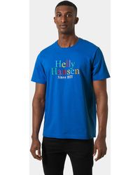 Helly Hansen - Core Graphic T-shirt Blue - Lyst