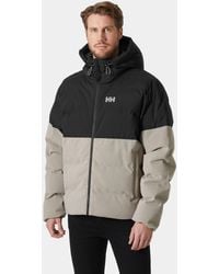 Helly Hansen - Oslo Graphic Puffy Jacket Grey - Lyst