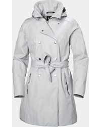 Helly Hansen - Impermeabile trench welsey ii grigio - Lyst