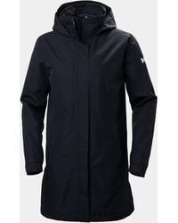 Helly Hansen - Women's Aden Long Insulated Rain Coat | Parka Navy - Lyst