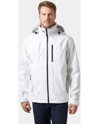 Helly Hansen - Crew hooded sailing jacket 2.0 blanc - Lyst