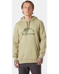 Helly Hansen - Felpa Con Cappuccio Nord Graphic Uomo Verde - Lyst