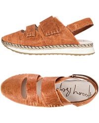 HENRY BEGUELIN ARCHIVE - Open Back Sneaker Ricamo Vegetal Wash Brandy - Lyst