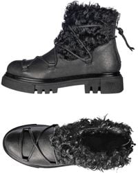 HENRY BEGUELIN ARCHIVE - Fur Ankle Boot Old Iron - Lyst