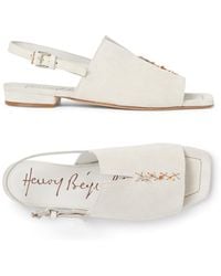 Henry Beguelin - Embroidered Sandal Camoscio Vintage - Lyst