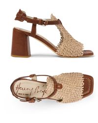 Henry Beguelin - Heel Sandal Intreccio Madreperla - Lyst