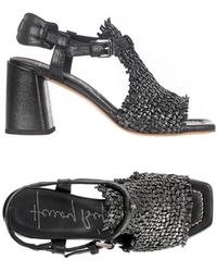 Henry Beguelin - Heel Sandal Intreccio Madreperla - Lyst