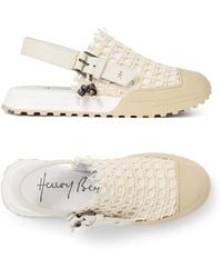 Henry Beguelin - Slingback Open-Back Sneakers Uncinetto - Lyst