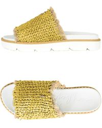 HENRY BEGUELIN ARCHIVE - Slipper Intreccio Madreperla Curry - Lyst