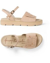 Henry Beguelin - Sbiancato Buckle Strap Sandal - Lyst