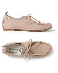 Henry Beguelin - Lace-Up Moccasin Nabuck Resinato - Lyst