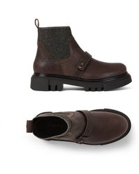 Henry Beguelin - Buckled Ankle Boot - Lyst