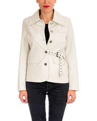 Henry Beguelin - Jacket Nappa Chalk - Lyst