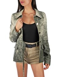 Henry Beguelin - Vintage Leather Jacket Military - Lyst