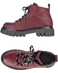 HENRY BEGUELIN ARCHIVE - Hiker Boot Grattato Burgundy - Lyst