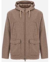 Herno - Resort Cashmere Pied De Poule Field Jacket - Lyst