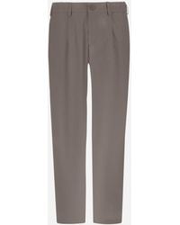 Herno - Cotton Feel Trousers With Drawstring - Lyst