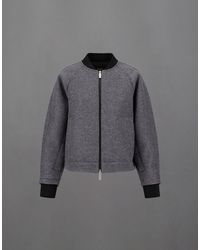 Herno - Laminar Technical Wool And Extra Light Stretch Padded Bomber Jacket - Lyst