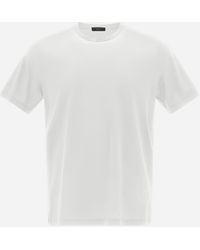 Herno - T-shirt In Crepe Jersey - Lyst