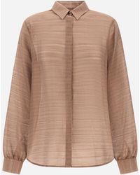 Herno - Striped Silk Jacquard Shirt - Lyst