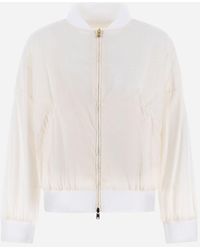 Herno - BOMBER IN SPRING LACE ED ECOAGE - Lyst